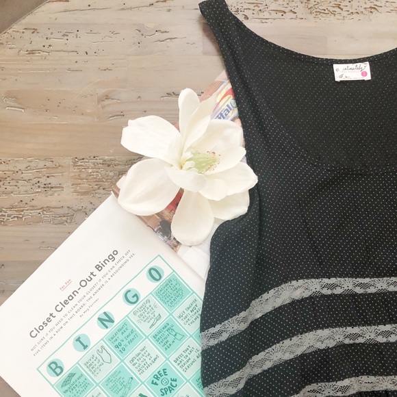 2/$25 Free People Polka Dot and Lace Dress - Picture 7 of 8